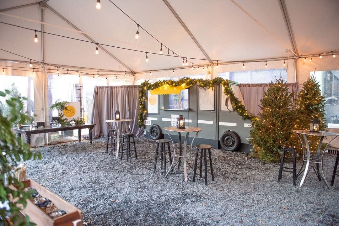 heated winter event tent