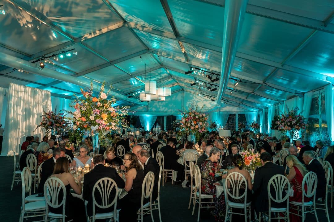 large frame wedding tent