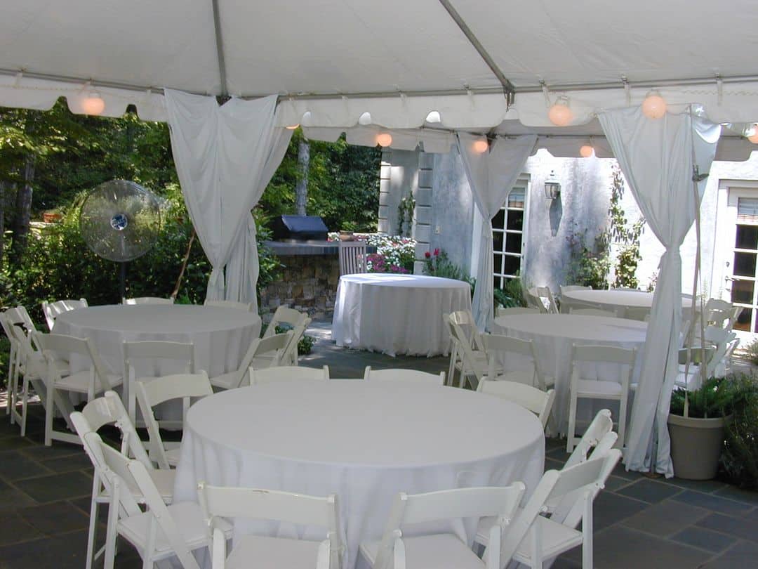 backyard birthday party tent