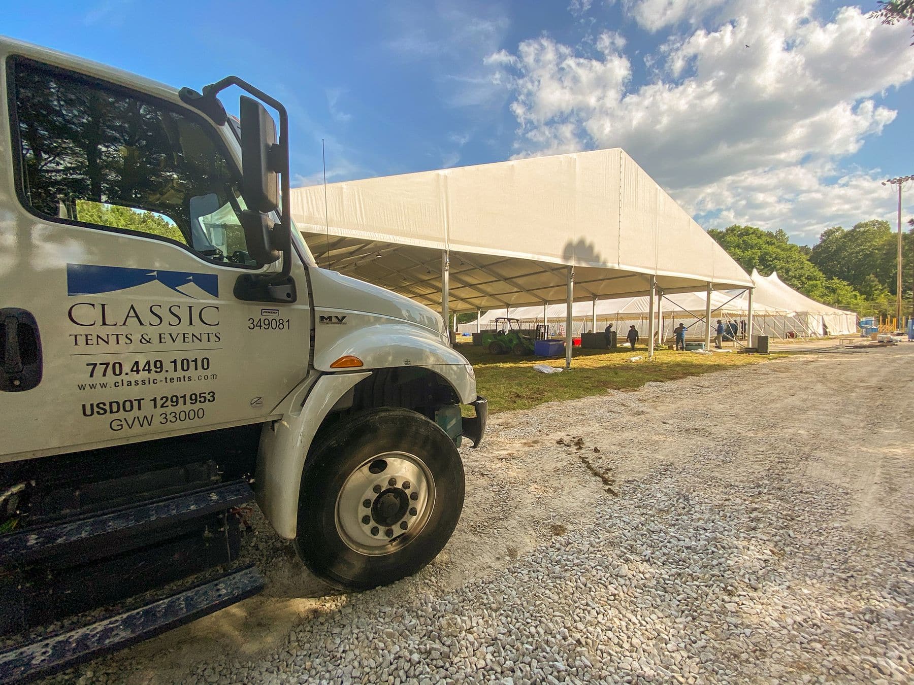 construction project canopy tent